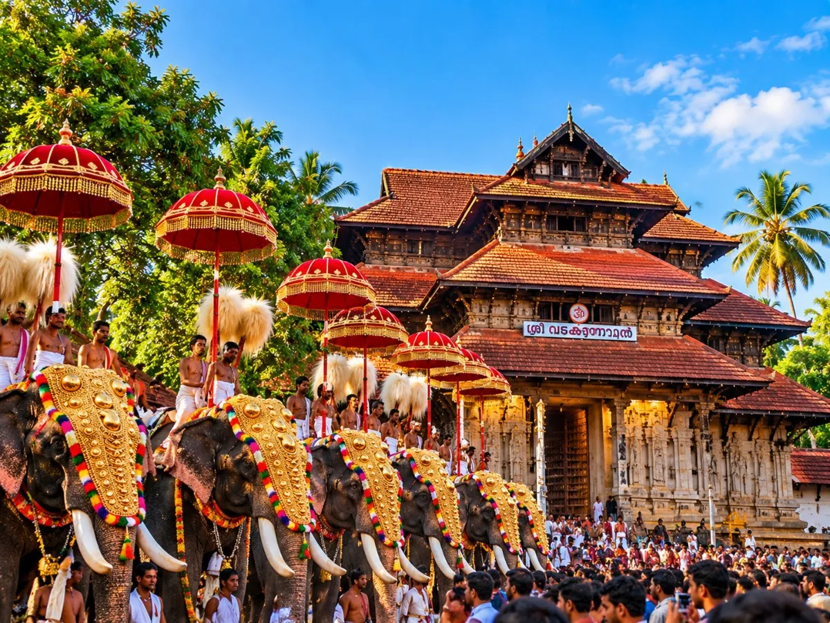 Traditional Kerala architecture and cultural heritage in Thrissur