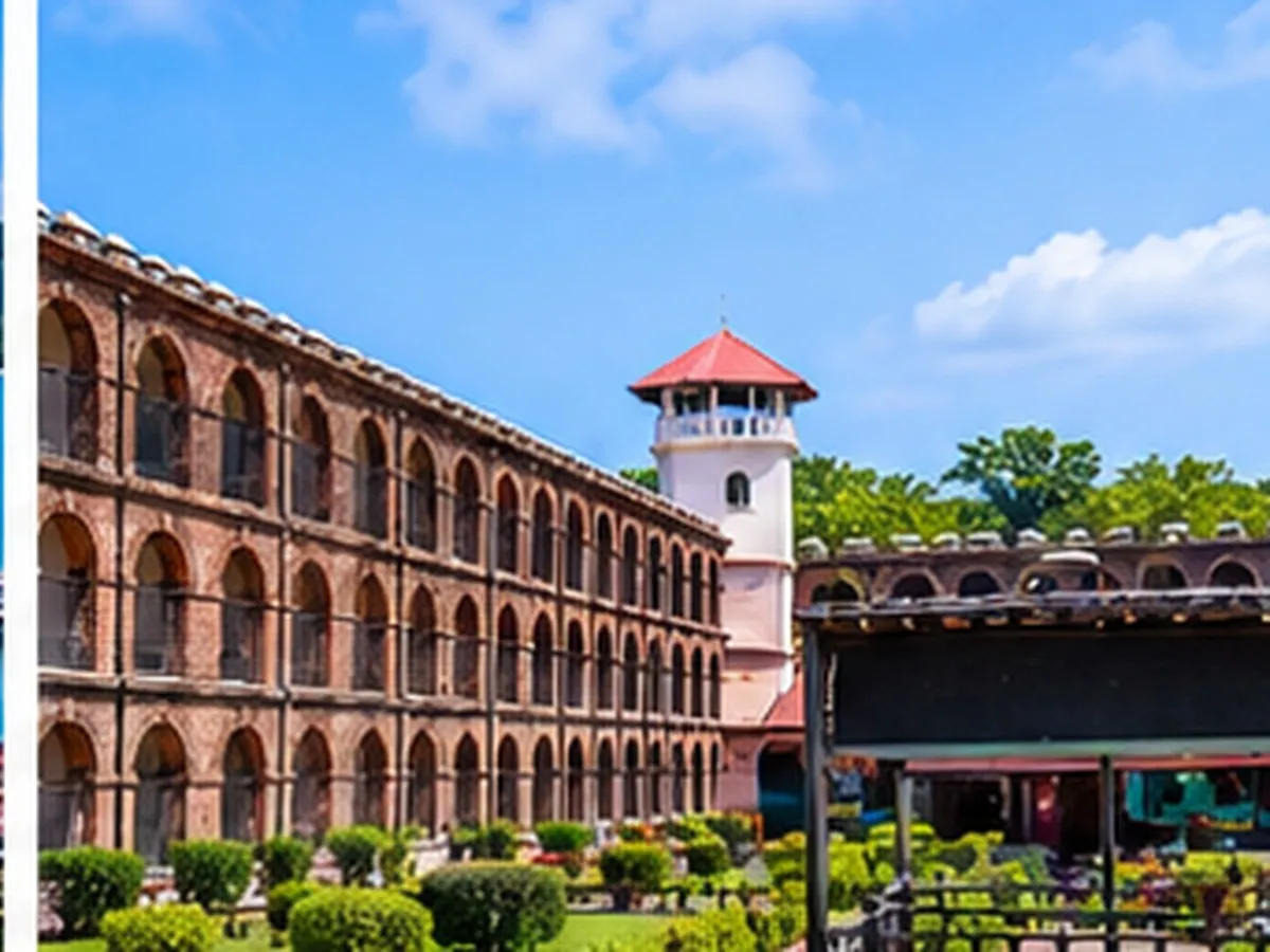 Historic Cellular Jail national memorial in Port Blair, Andaman Islands.