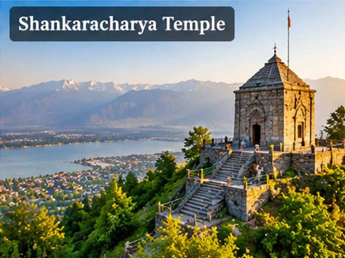 Shankaracharya Temple on a hill overlooking Srinagar and Dal Lake