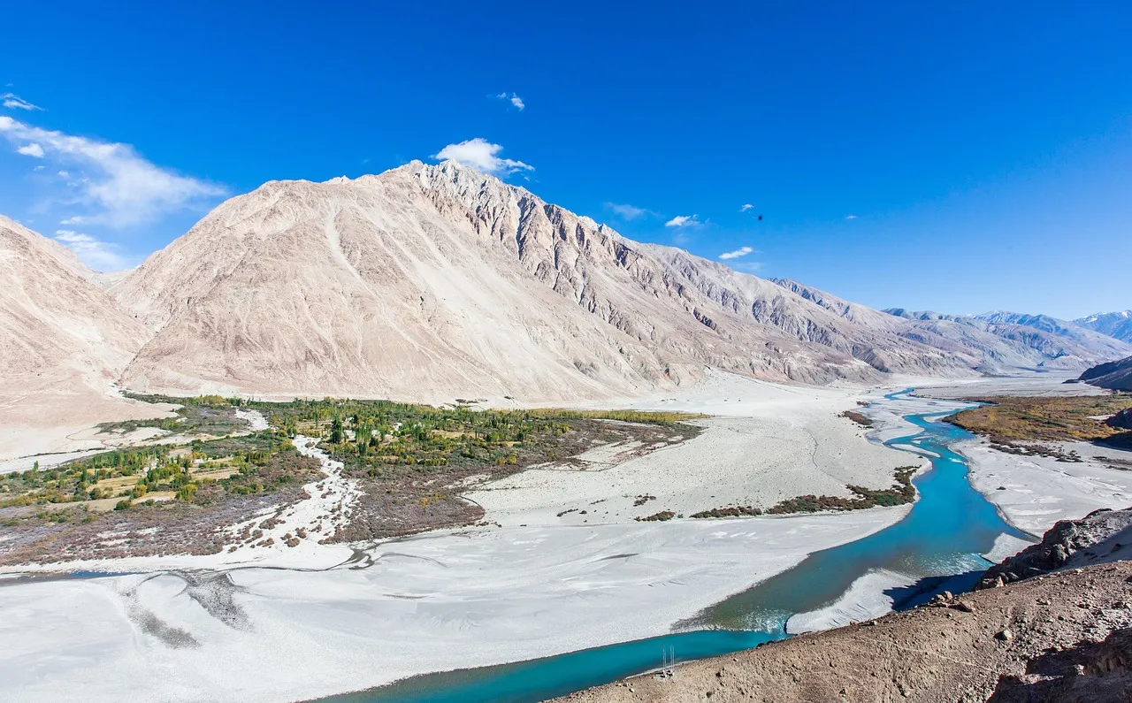 Mountains, river, nature, scenery